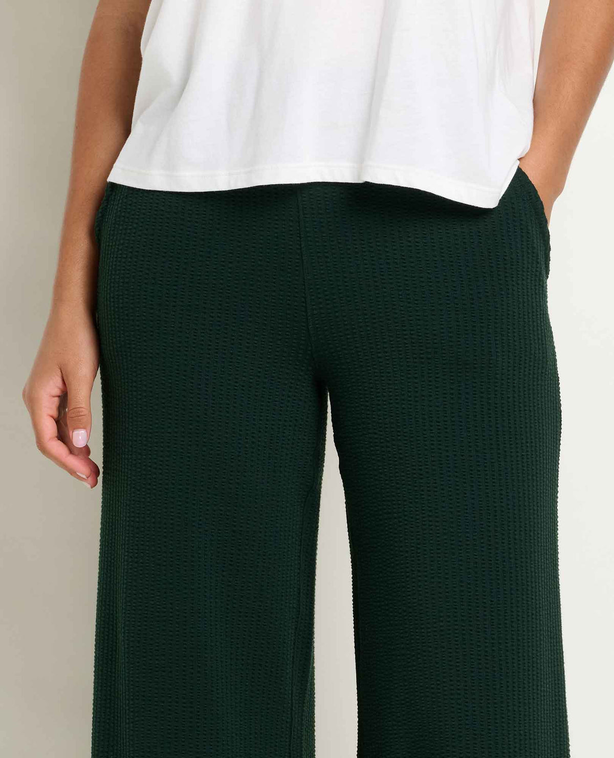 Chaka Wide Leg Pull On Lounge Pant - Versatile & Cozy Serrano Texture | Toad&Co Women