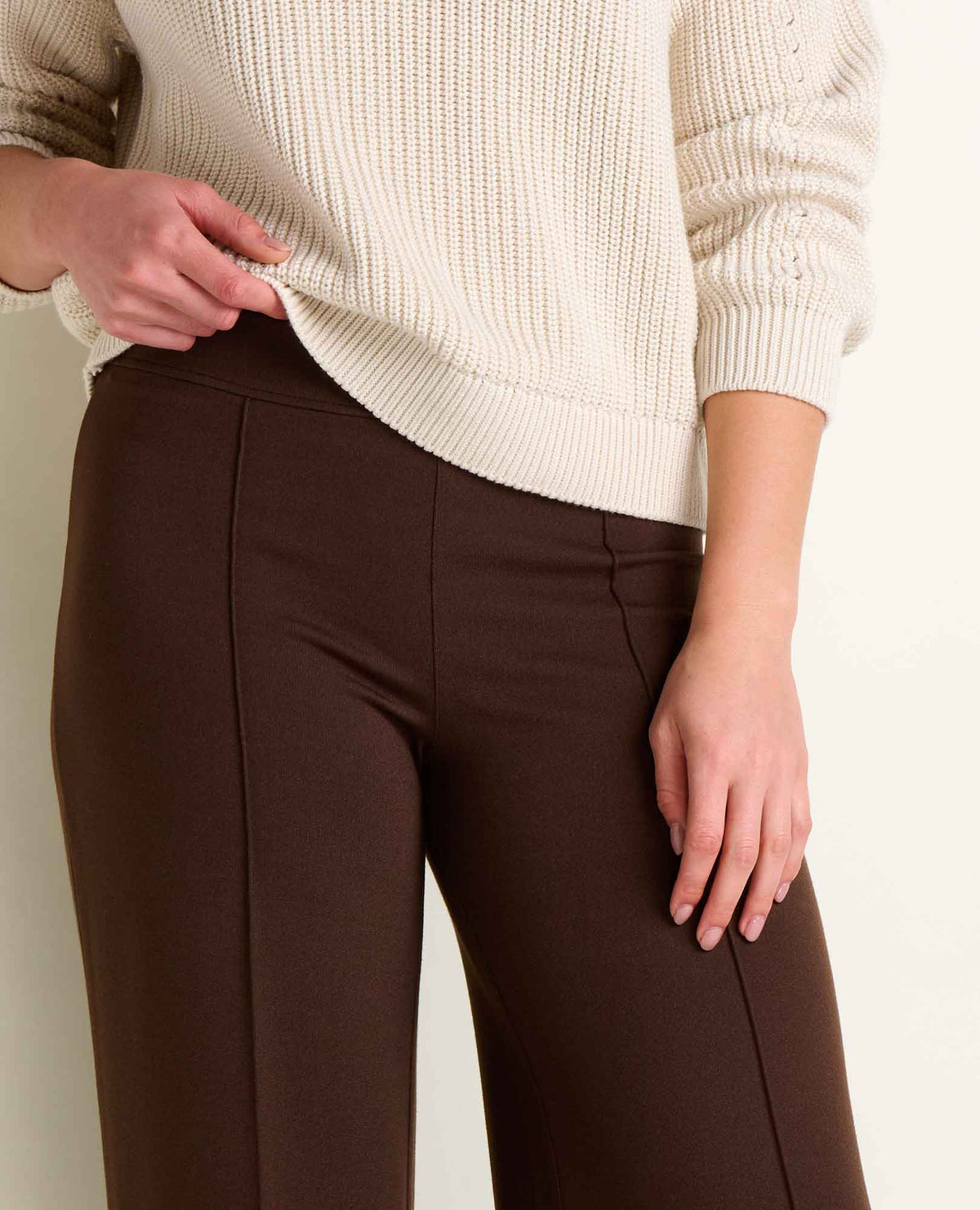 Mason St. Ponte Wide Leg Pant Chestnut | Toad&Co Women