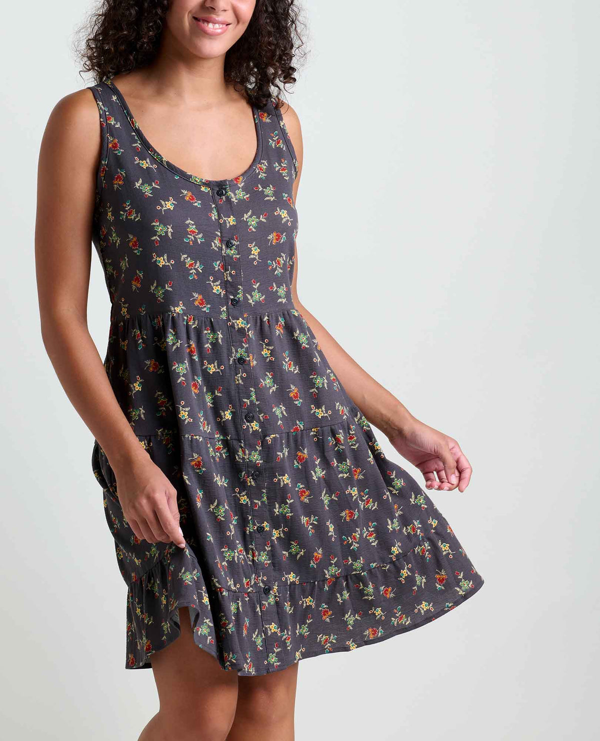 Manzana Tiered Sleeveless Dress - Organic Cotton | Toad&Co Women