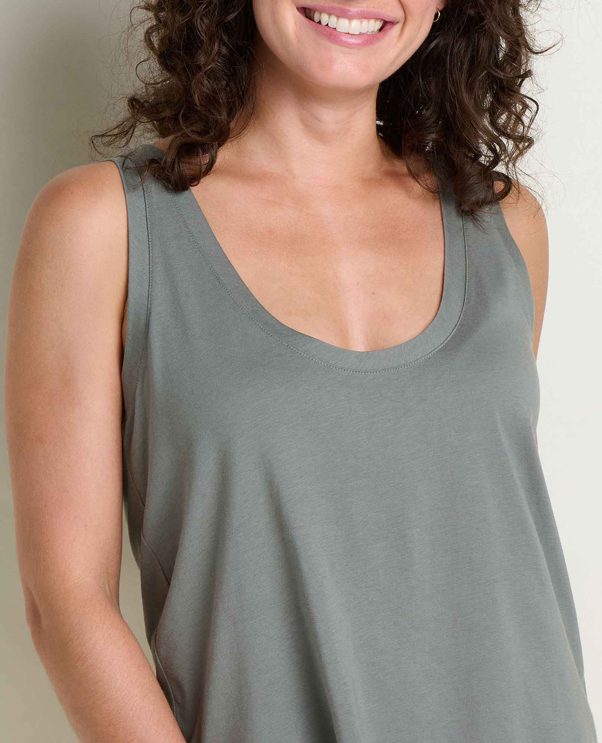 Whisper Tank - Lightweight Organic Cotton & Modal Jersey Tank Slate | Toad&Co Women