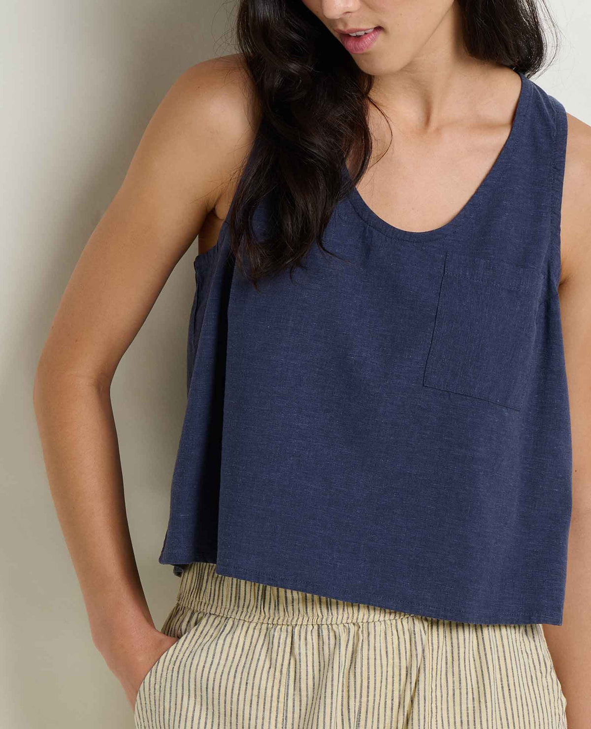 Taj Hemp Button Back Tank Top - Better than Linen | Toad&Co Women