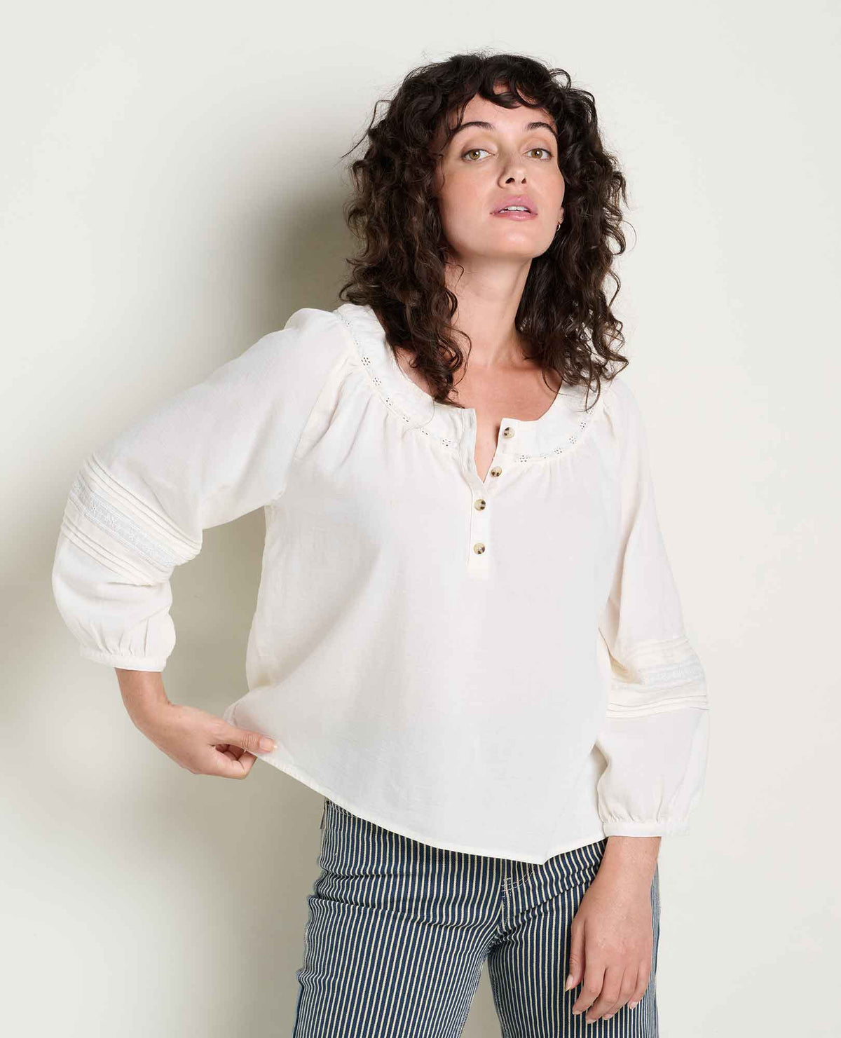 Manzana Peasant Long Sleeve Shirt  | Toad&Co Women