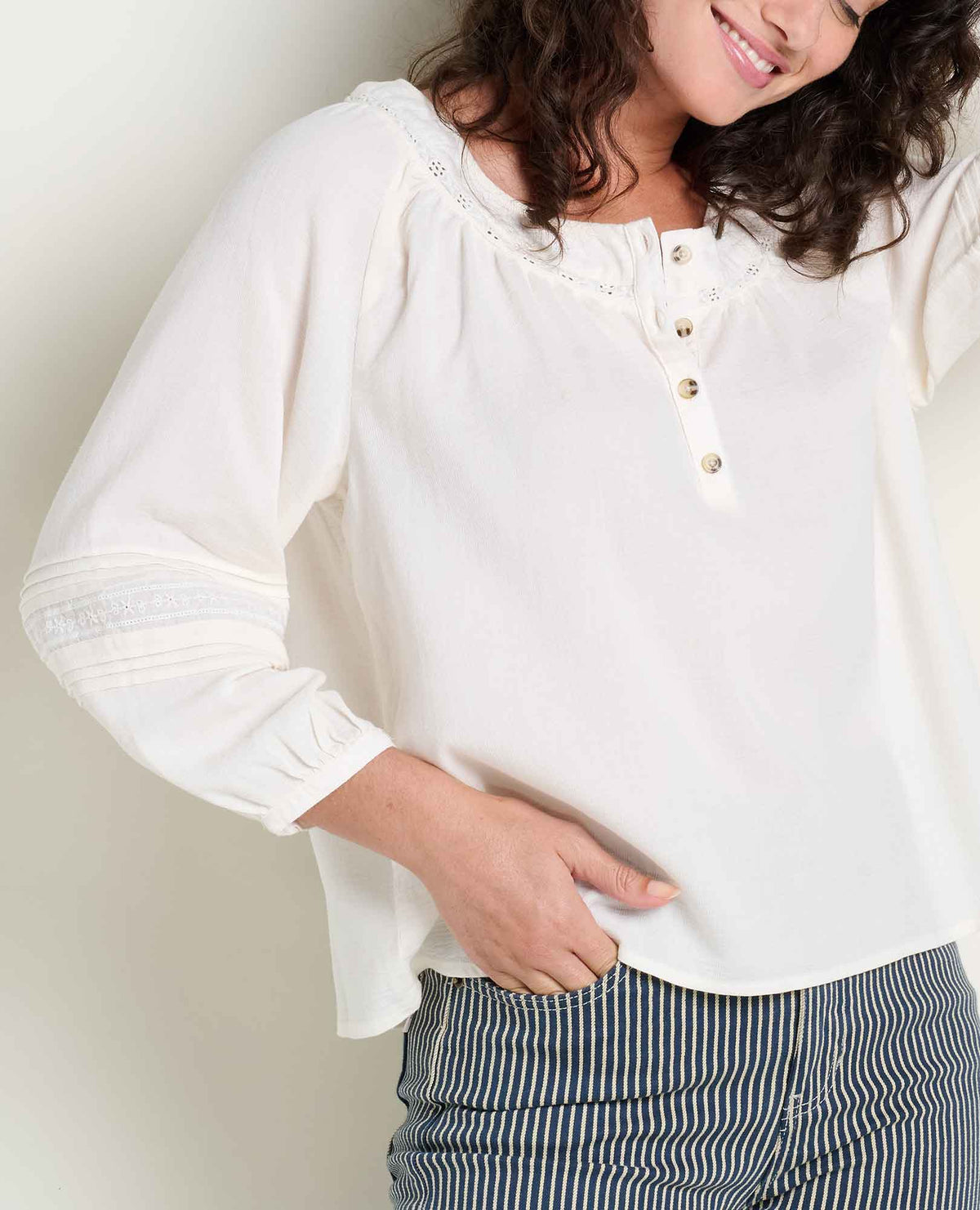 Manzana Peasant Long Sleeve Shirt  | Toad&Co Women