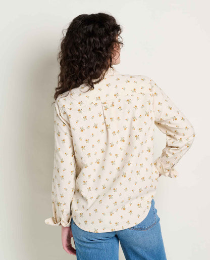 Cattail Corduroy Long Sleeve Shirt Salt Print | Toad&Co Women