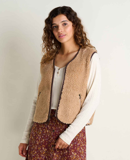 Sespe Sherpa Vest Cocoa | Toad&Co Women