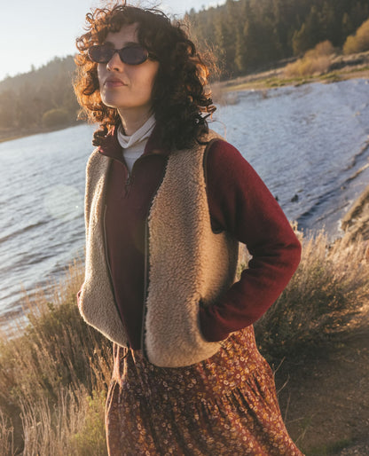 Sespe Sherpa Vest Cocoa | Toad&Co Women