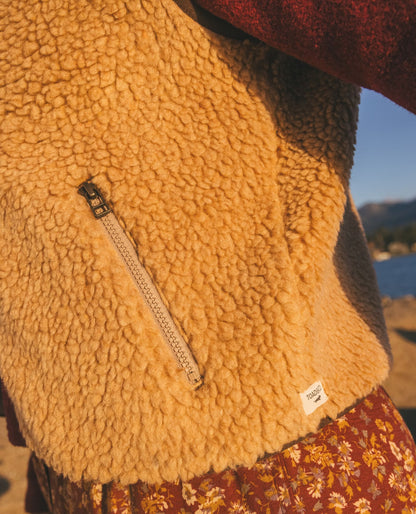 Sespe Sherpa Vest Cocoa | Toad&Co Women