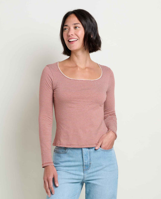 Rosalie Long Sleeve Square Neck Tee  | Toad&Co Women