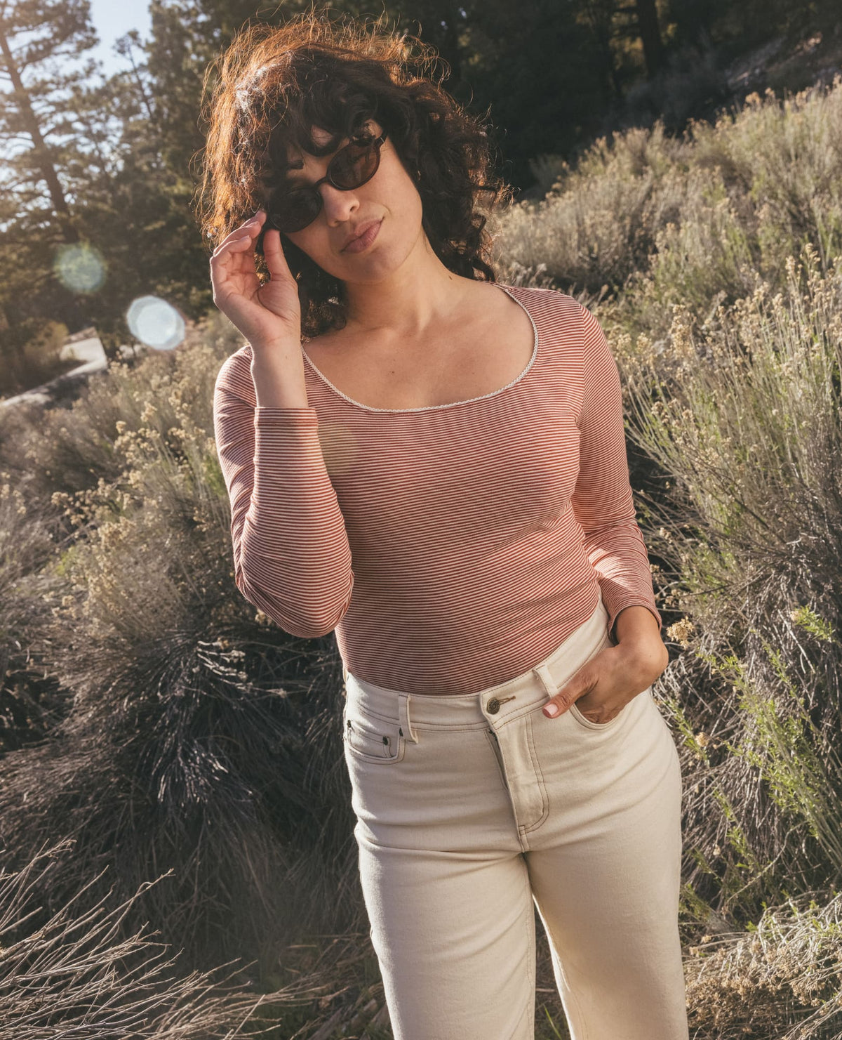Rosalie Long Sleeve Square Neck Tee  | Toad&Co Women