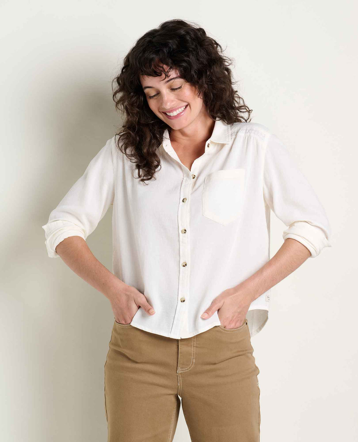 Manzana Boxy Long Sleeve Shirt  | Toad&Co Women