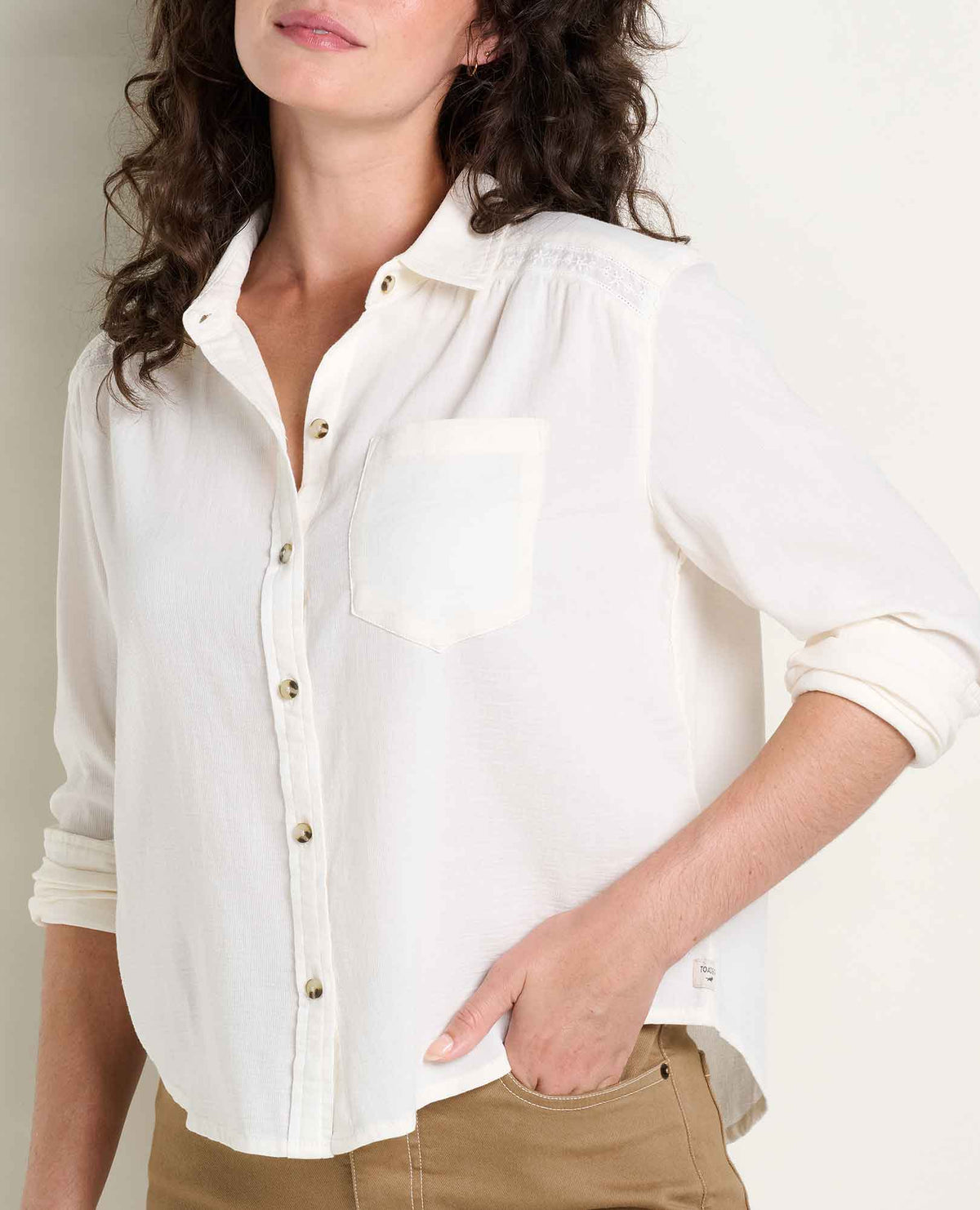 Manzana Boxy Long Sleeve Shirt  | Toad&Co Women