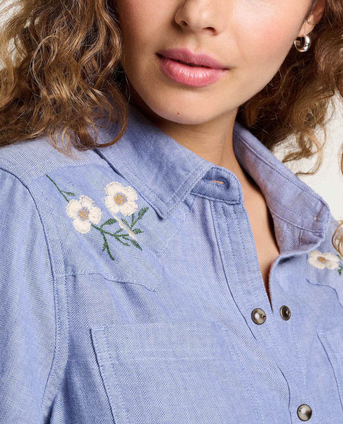 Re-Form Flannel Western Shirt Dew Embroidery | Toad&Co Women
