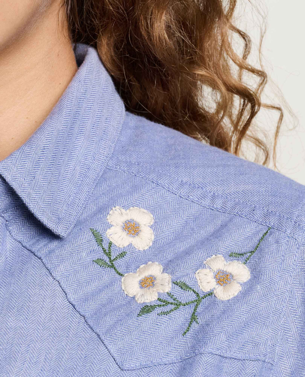 Re-Form Flannel Western Shirt Dew Embroidery | Toad&Co Women