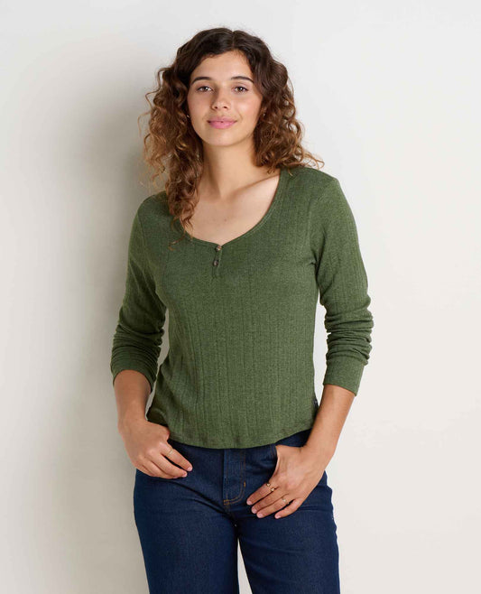 Foothill Pointelle Henley Tee  | Toad&Co Women