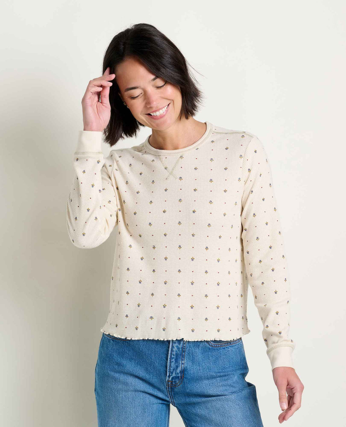 Soft Waffle Knit Crew Tee - Organic Cotton Blend  | Toad&Co Women