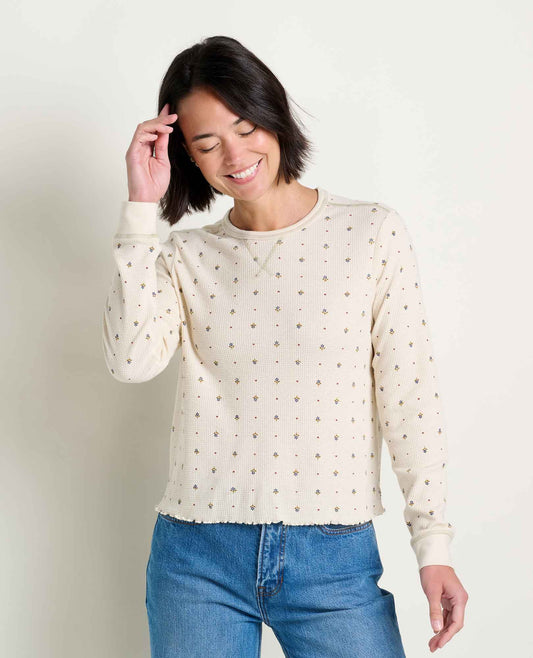 Soft Waffle Knit Crew Tee - Organic Cotton Blend  | Toad&Co Women