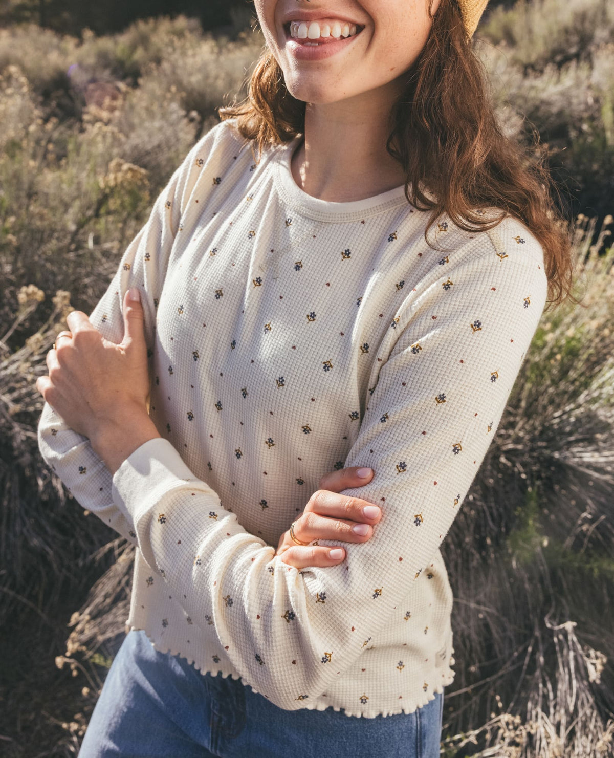 Soft Waffle Knit Crew Tee - Organic Cotton Blend  | Toad&Co Women