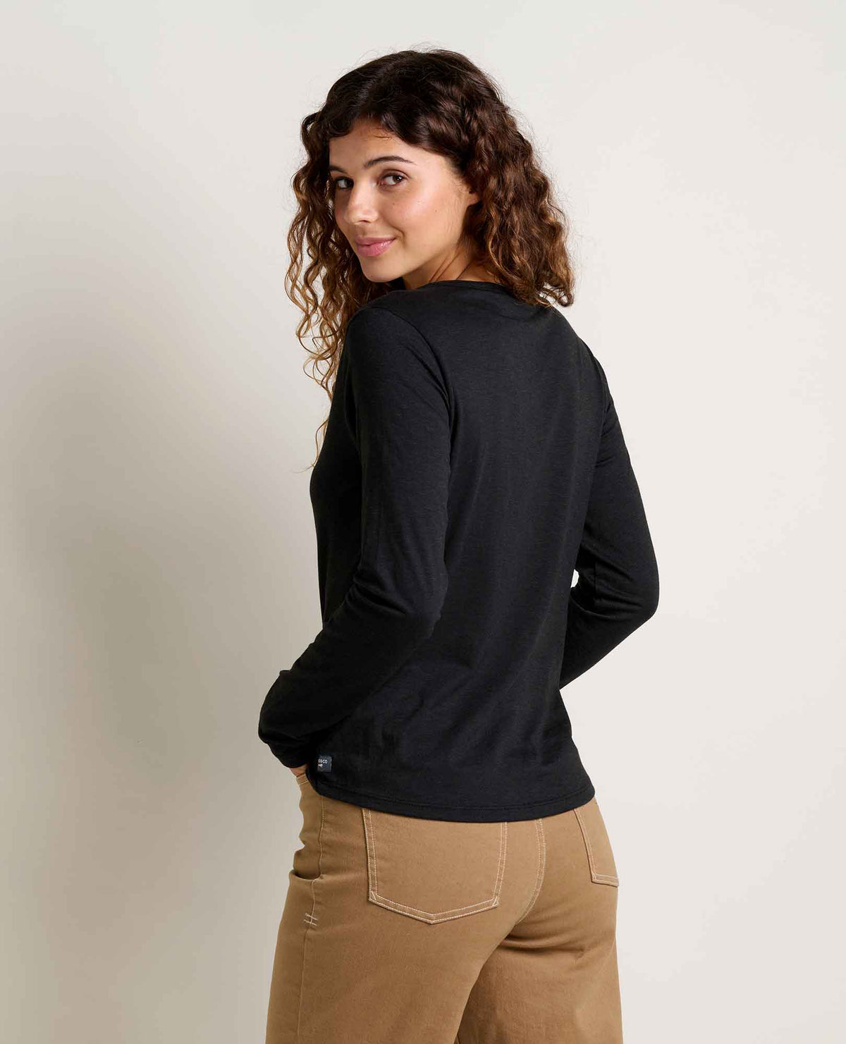Marley Sustainable Long Sleeve T-Shirt - by Toad&Co True Black | Toad&Co Women