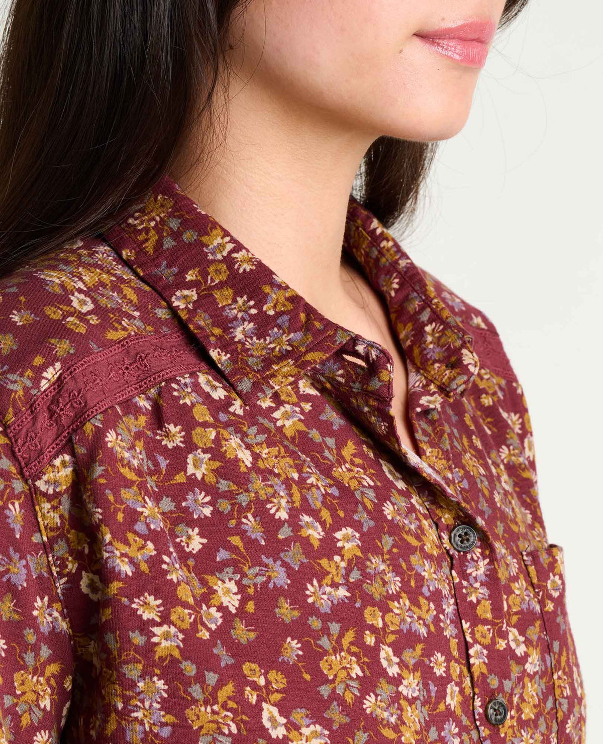 Manzana Boxy Long Sleeve Shirt  | Toad&Co Women