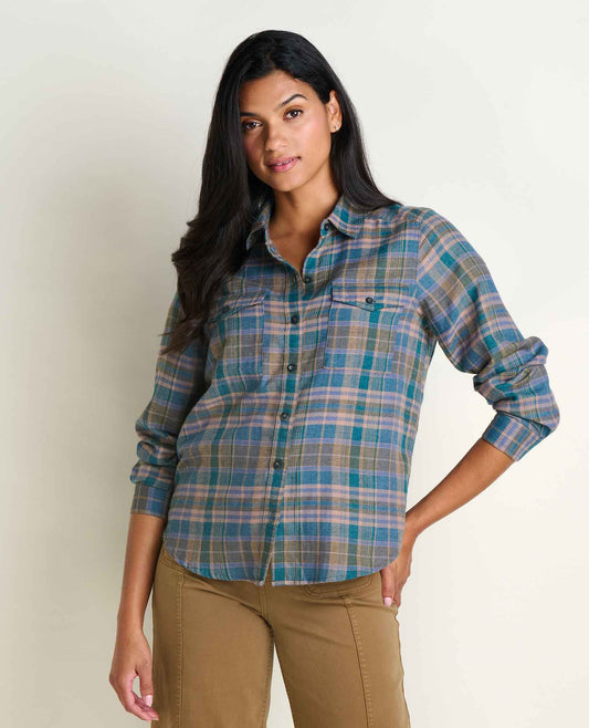 Re-Form Flannel Shirt Twilight Pattern | Toad&Co Women