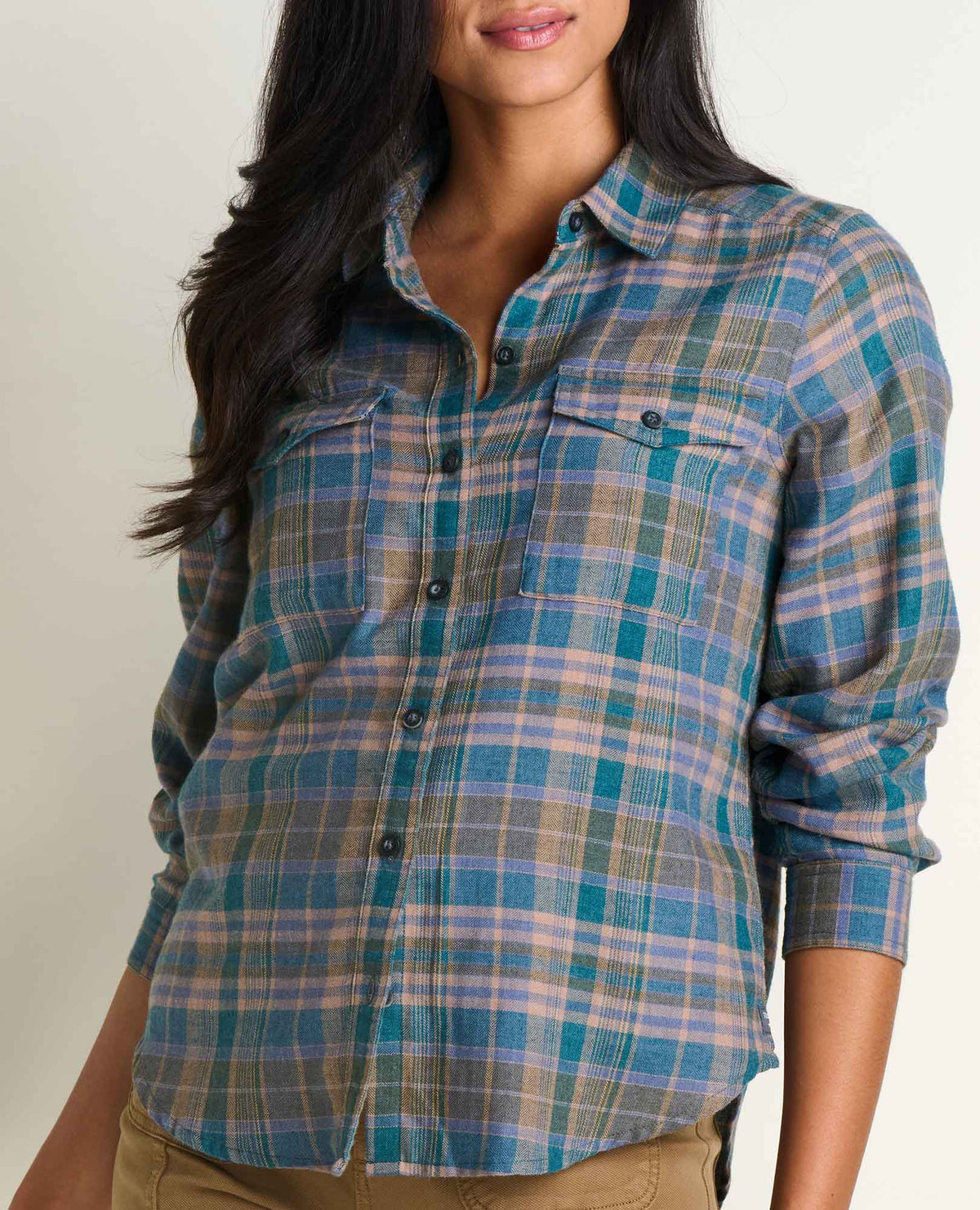 Re-Form Flannel Shirt Twilight Pattern | Toad&Co Women