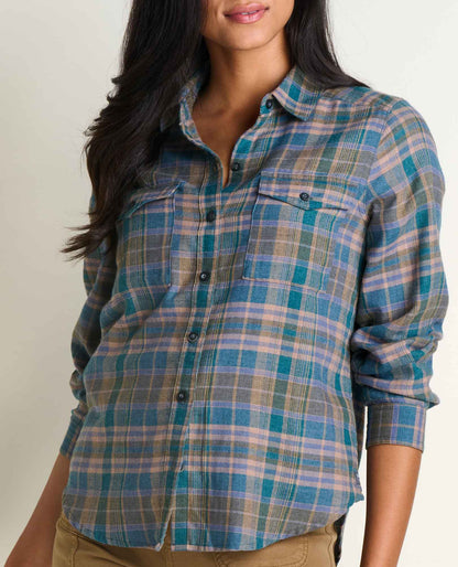 Re-Form Flannel Shirt Twilight Pattern | Toad&Co Women