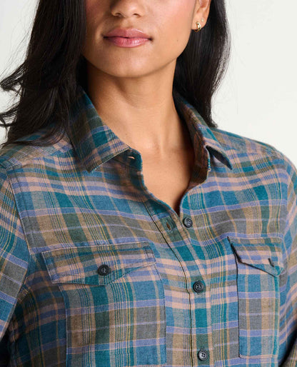 Re-Form Flannel Shirt Twilight Pattern | Toad&Co Women