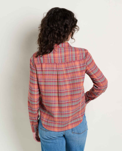Re-Form Boxy Flannel Shirt Foxglove Pattern | Toad&Co Women