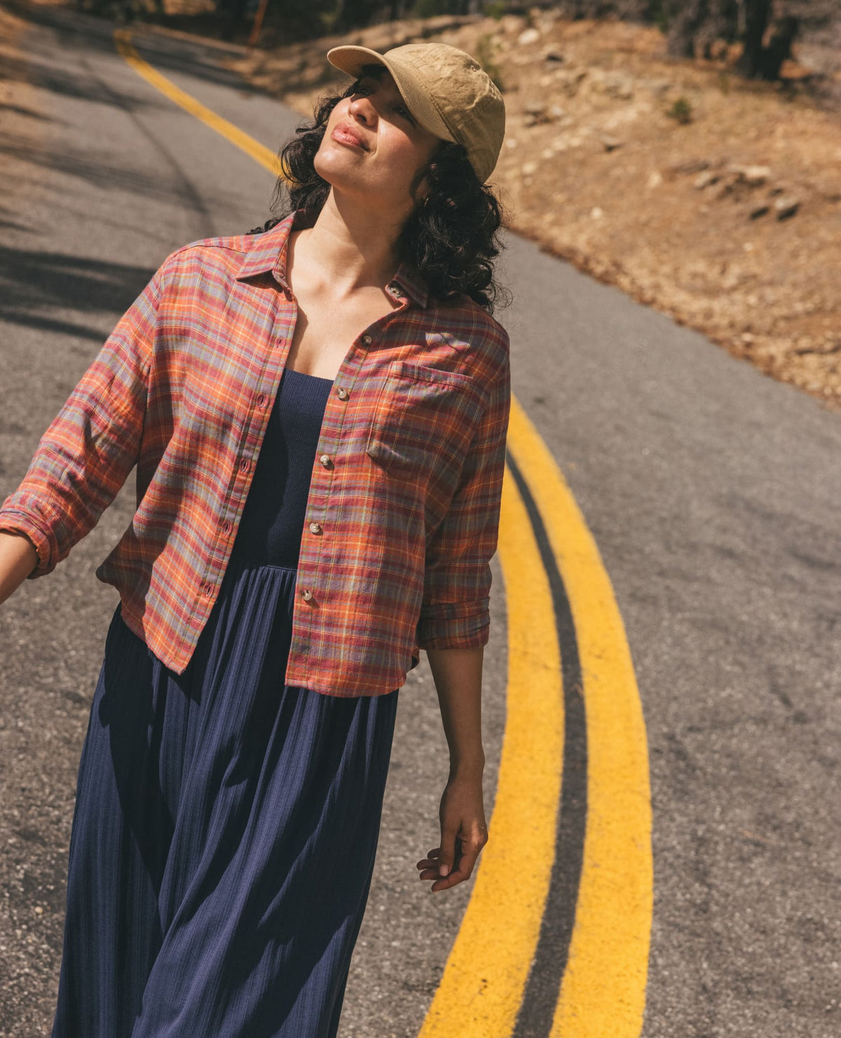 Re-Form Boxy Flannel Shirt Foxglove Pattern | Toad&Co Women