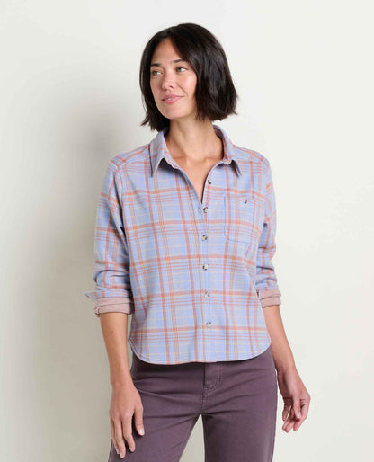 Women's Shadowbrook Soft Knit Shirt Rain Pattern | Toad&Co Women