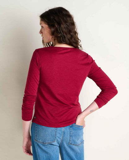 Marley Sustainable Long Sleeve T-Shirt - by Toad&Co Beet | Toad&Co Women