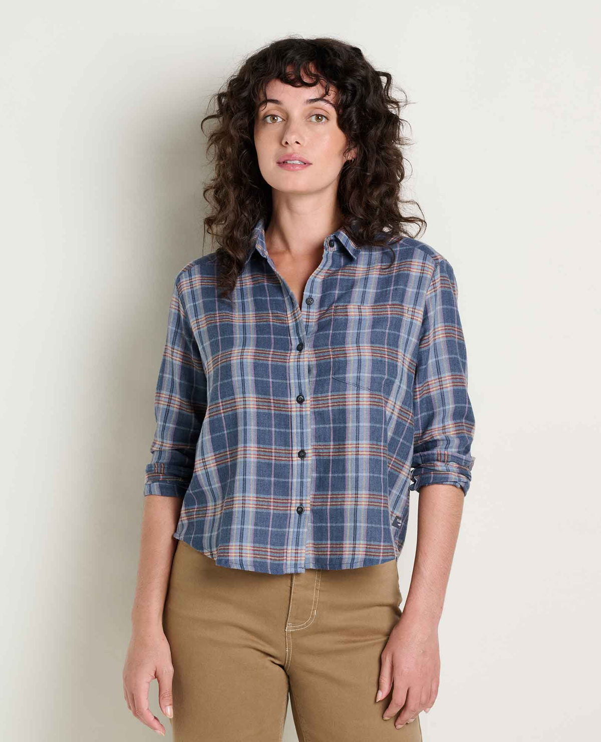 Re-Form Boxy Flannel Shirt Midnight Pattern | Toad&Co Women