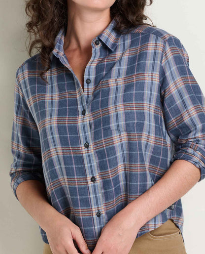 Re-Form Boxy Flannel Shirt Midnight Pattern | Toad&Co Women