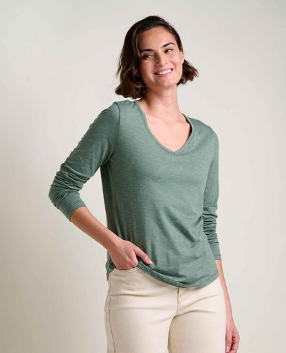 Marley Sustainable Long Sleeve T-Shirt - by Toad&Co Laurel | Toad&Co Women