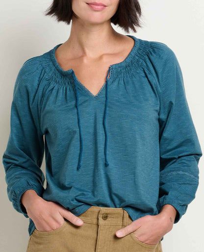Clara Peasant Top Twilight | Toad&Co Women