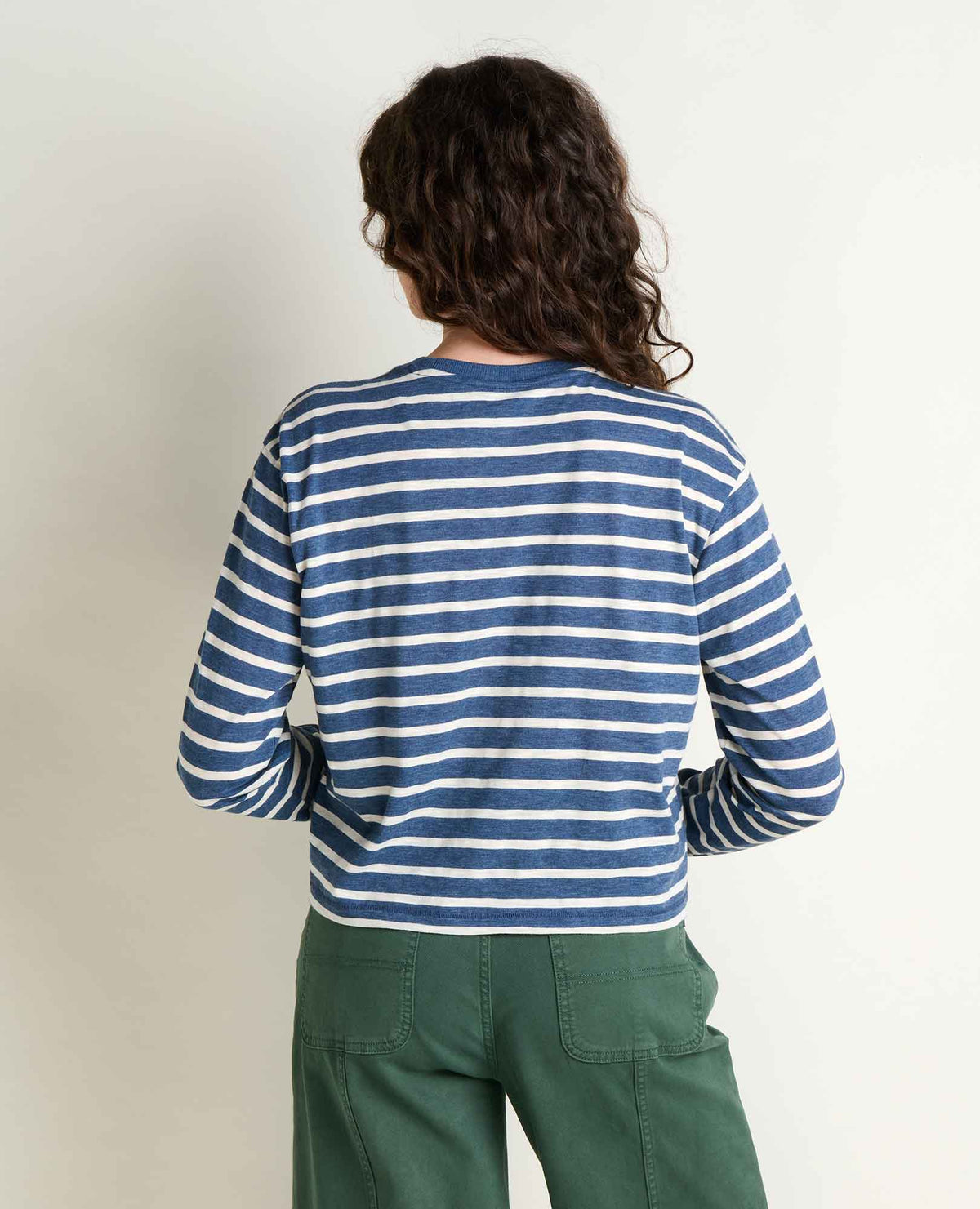Buttery Soft Long Sleeve Tee - Organic Cotton Blend Canal Pattern | Toad&Co Women