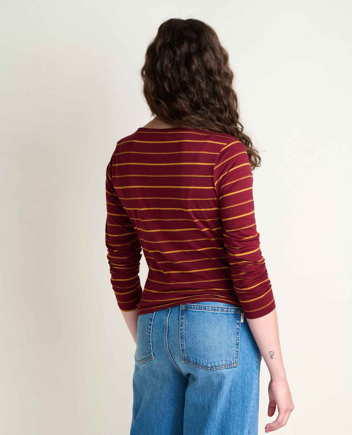 Rosalie Long Sleeve Square Neck Tee Port Pattern | Toad&Co Women