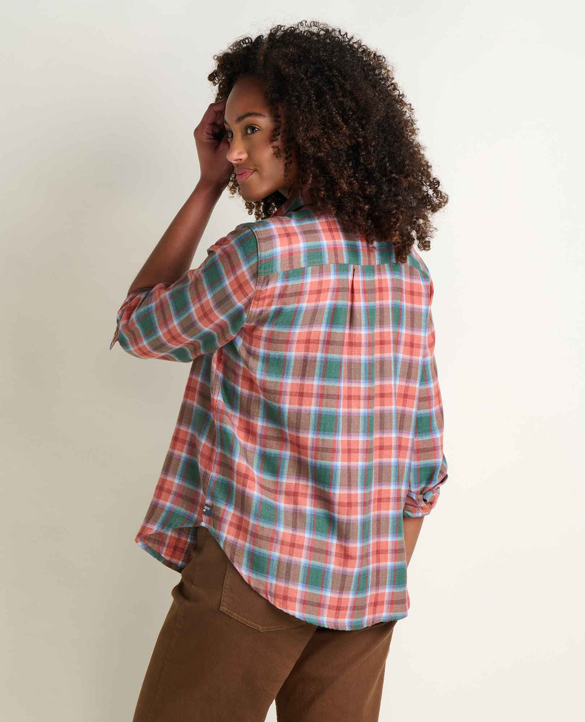 Re-Form Flannel Shirt Clay Pattern | Toad&Co Women