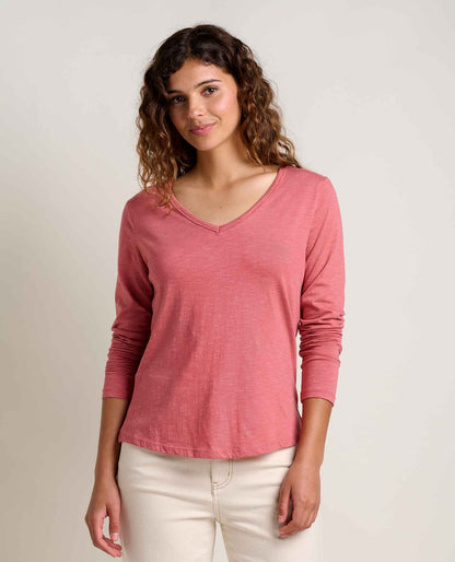 Marley Sustainable Long Sleeve T-Shirt - by Toad&Co Dusty Cedar | Toad&Co Women