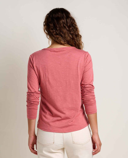 Marley Sustainable Long Sleeve T-Shirt - by Toad&Co Dusty Cedar | Toad&Co Women