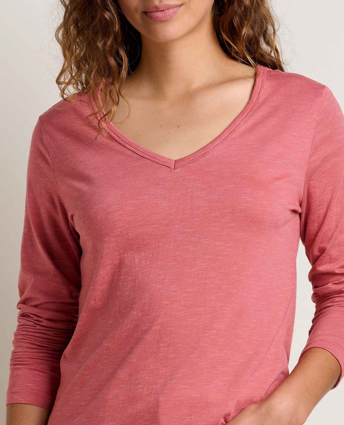 Marley Sustainable Long Sleeve T-Shirt - by Toad&Co Dusty Cedar | Toad&Co Women