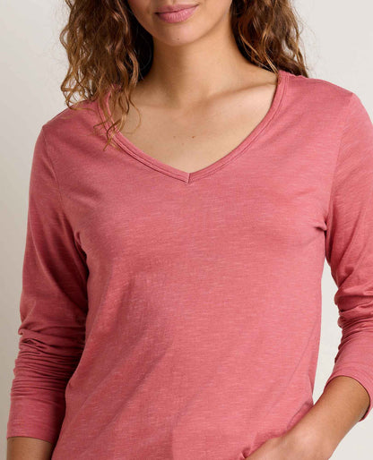 Marley Sustainable Long Sleeve T-Shirt - by Toad&Co Dusty Cedar | Toad&Co Women