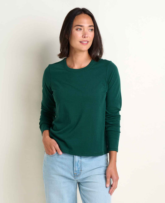 Women's Re-Form Long Sleeve Crew Cilantro | Toad&Co Women