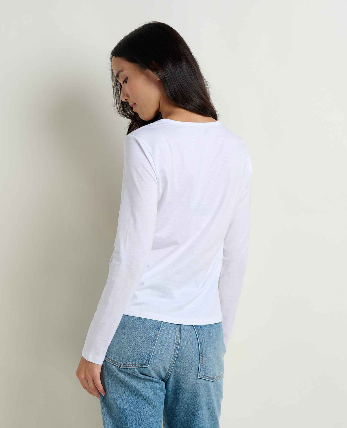 Marley Sustainable Long Sleeve T-Shirt - by Toad&Co True White | Toad&Co Women