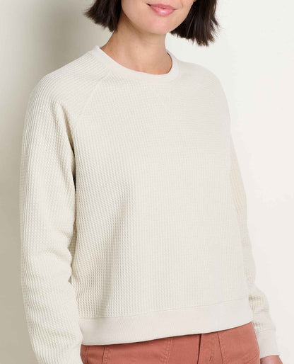 Bitterroot Waffle Knit Pullover - Made from Recycled Polyester  | Toad&Co Women