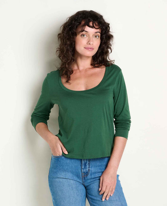 Whisper Long Sleeve Tee Pasture | Toad&Co Women