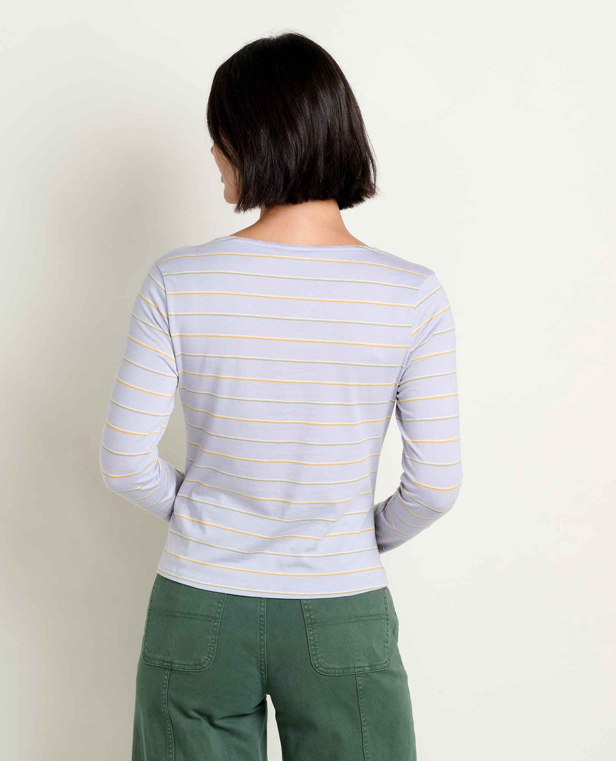 Rosalie Long Sleeve Square Neck Tee Dew Pattern | Toad&Co Women