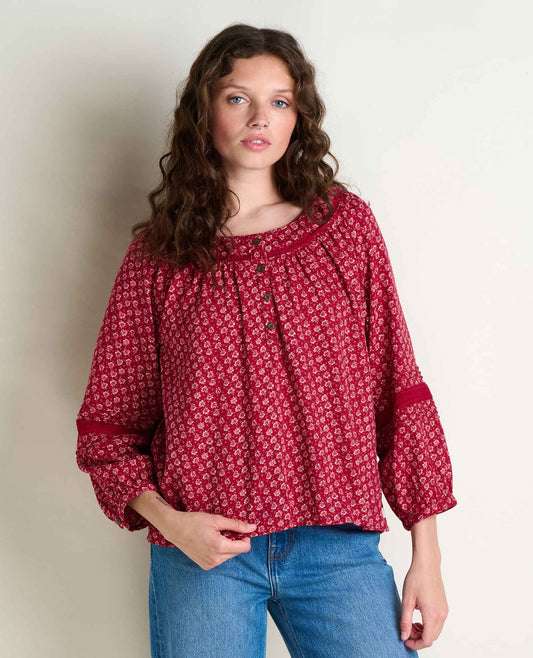 Manzana Peasant Long Sleeve Shirt  | Toad&Co Women