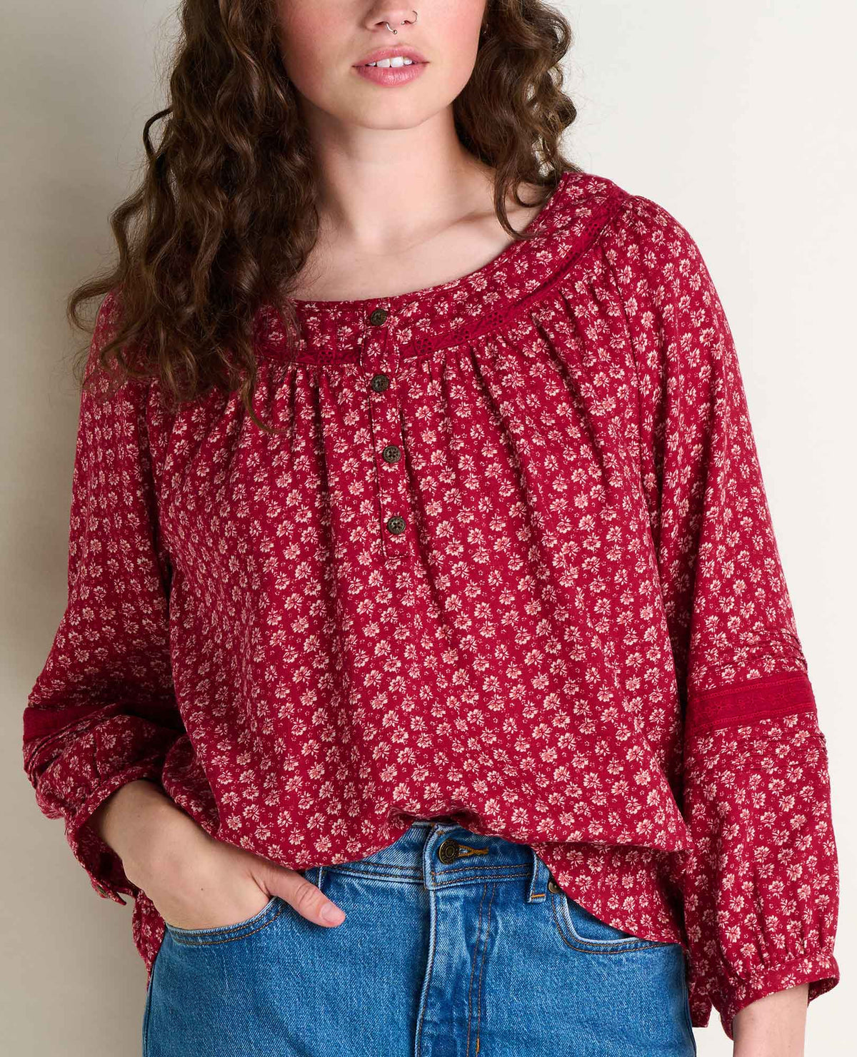 Manzana Peasant Long Sleeve Shirt  | Toad&Co Women