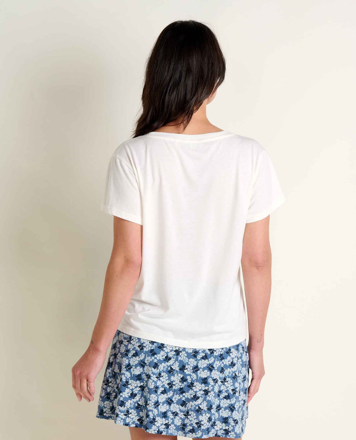 Whisper Tee - Lightweight Organic Cotton & Modal Jersey Tee Egret | Toad&Co Women